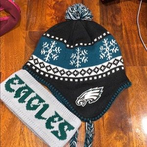 NFL Philadelphia Eagles hat and ear warmer